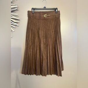 NWT Lafffaire faux suede skirt